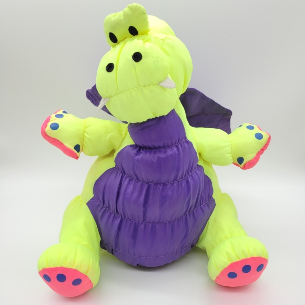 VINTAGE | Stuffins Puffalump dragon stuffie stuffed toy 13"